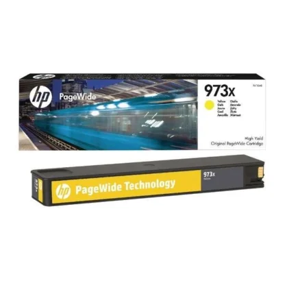 خرطوشة حبر HP اصفر 973 XL الأصلية عالية الإنتاجية